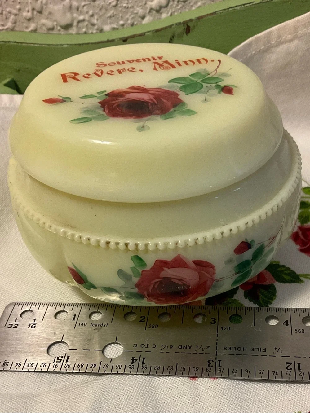 VTG Custard Glass Souvenir Revere Minn - Picture 11 of 12